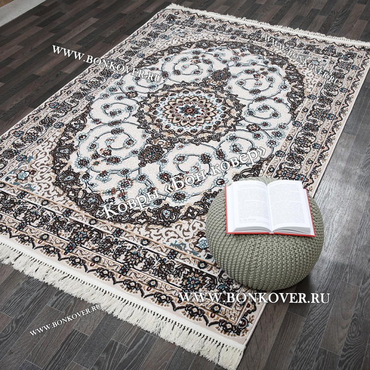 Ковер Для Гостиной Медальон Голубой Дизайн 30320