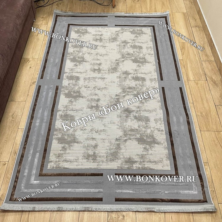 Турецкий ковер для гостиной Дизайн 07 Серый