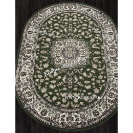 Ковер Лайт Карпет New 4 Дизайн 22 Зеленый Овал